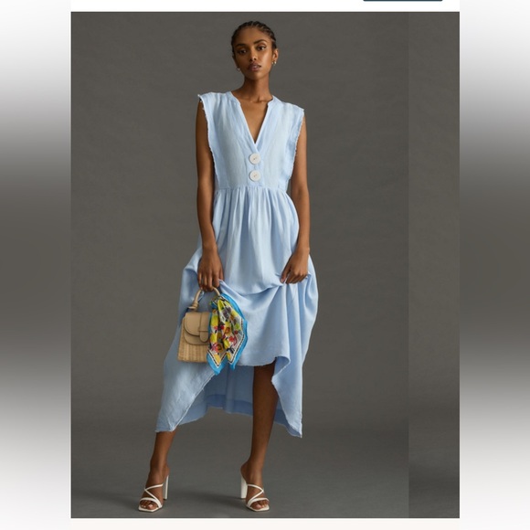 chinese dress ladies Simple V Neck Stretchy Waist Slip Dress Yewen 2 / Picture Color